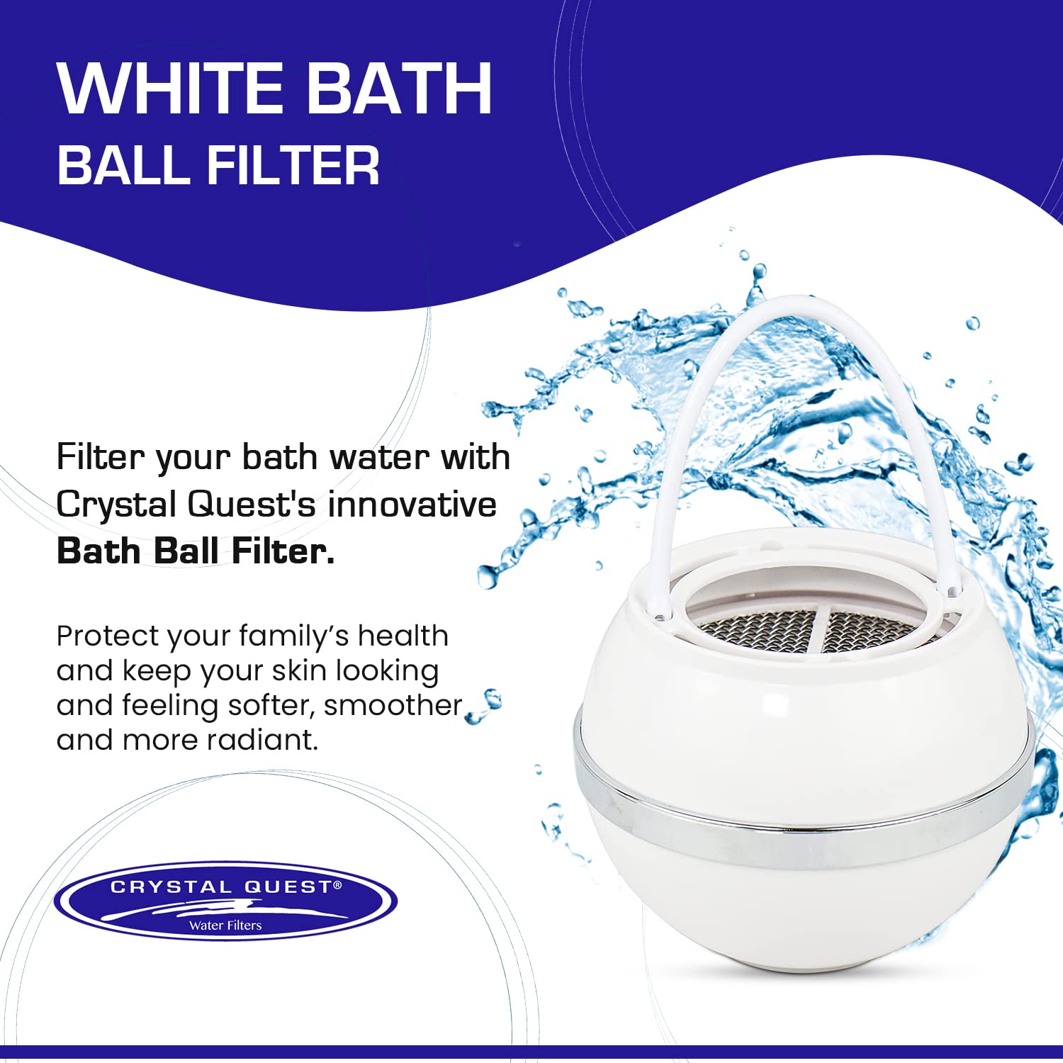 Crystal Quest Bath Ball Water Filter