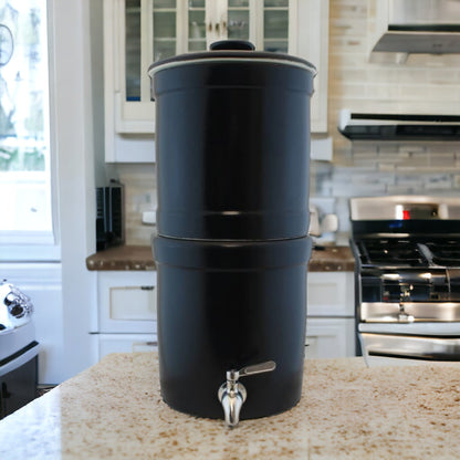Aquacera Terra2 Stoneware Gravity Water Filter with 2 Filters - Fluoride Reduction Option