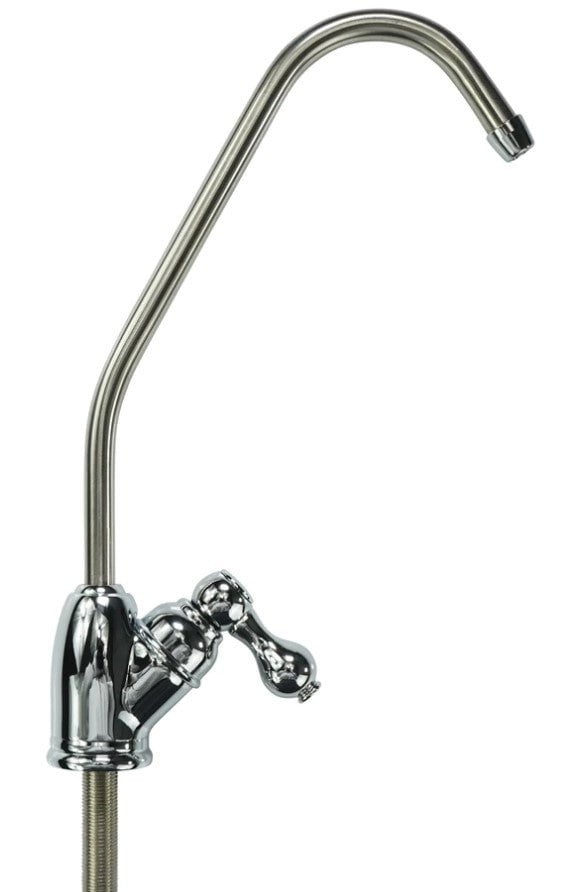 Brushed Nickel Faucet with 1/4" Tube (European Handle)