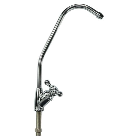 Chrome Faucet with 1/4" Tube (European Cross Handle)