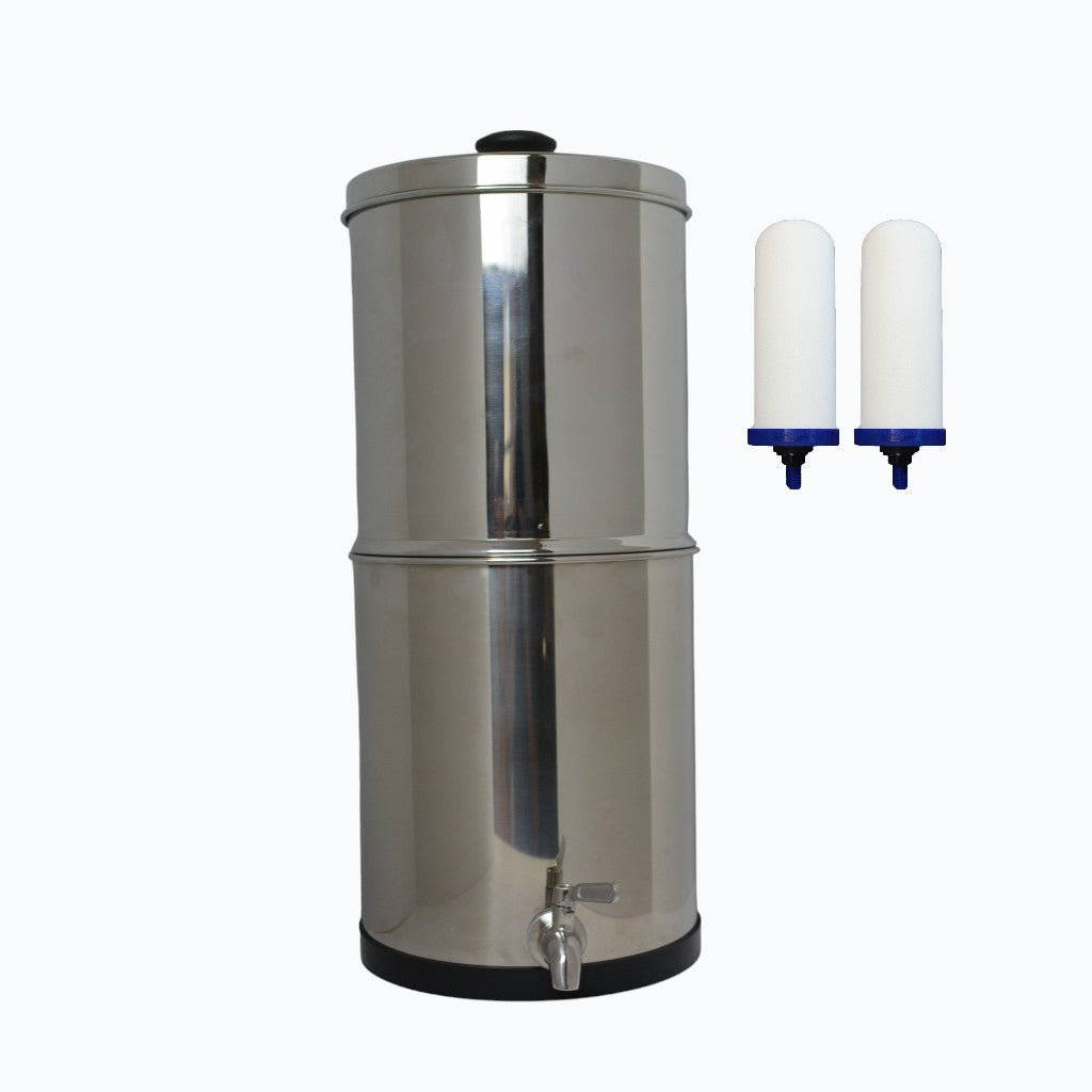 Gravity Water Filter System with 2 7" Imperial CeraMetix Filters