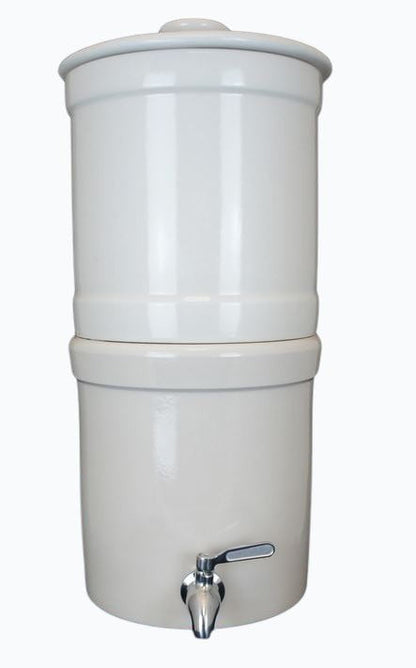 Aquacera Terra2 Stoneware Gravity Water Filter with 2 Filters - Fluoride Reduction Option