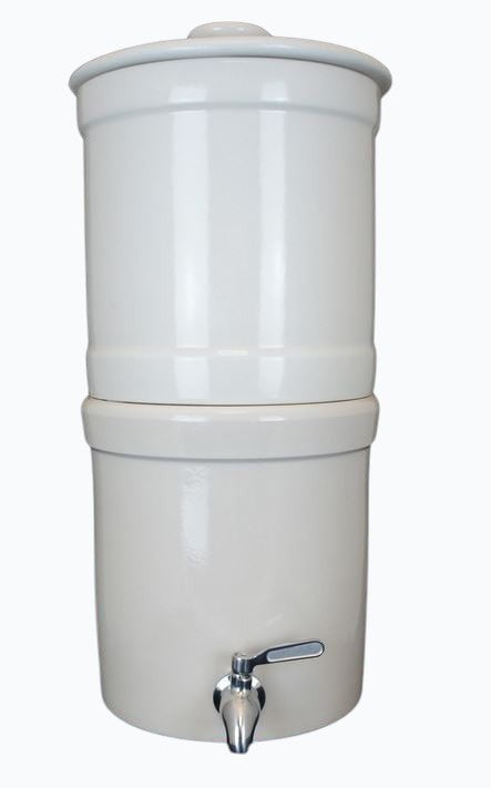 Aquacera Terra2 Stoneware Gravity Water Filter with 2 Filters - Fluoride Reduction Option