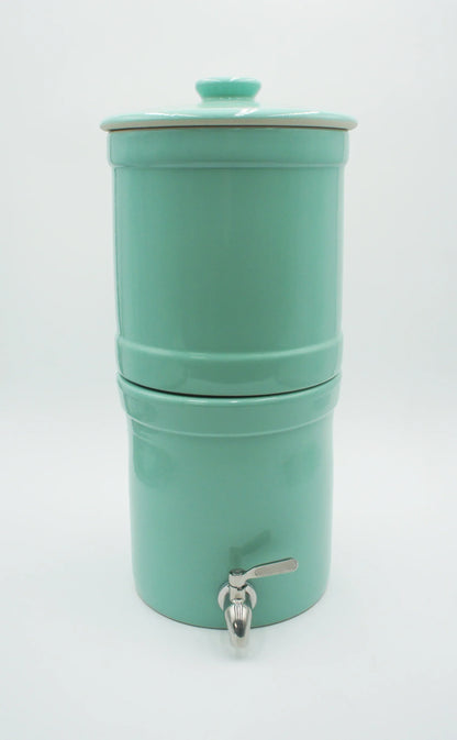 Aquacera Terra2 Stoneware Gravity Water Filter with 2 Filters - Fluoride Reduction Option