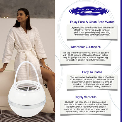 Crystal Quest Bath Ball Water Filter