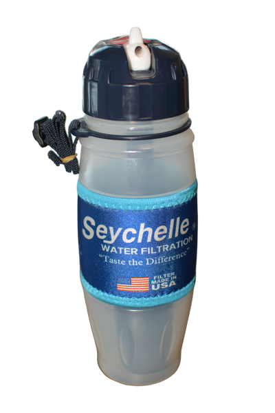 Seychelle Advanced Water Filter Bottle 28 oz Flip Top