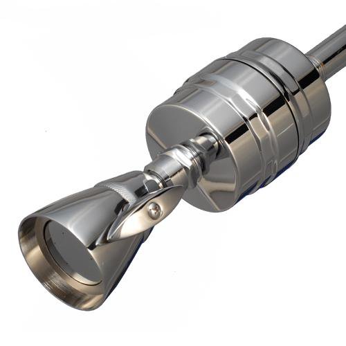 Sprite Chrome Solid Brass Shower Filter With Shower Head