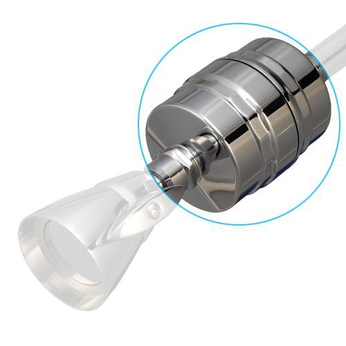 Sprite Chrome Solid Brass Shower Filter Without Shower Head