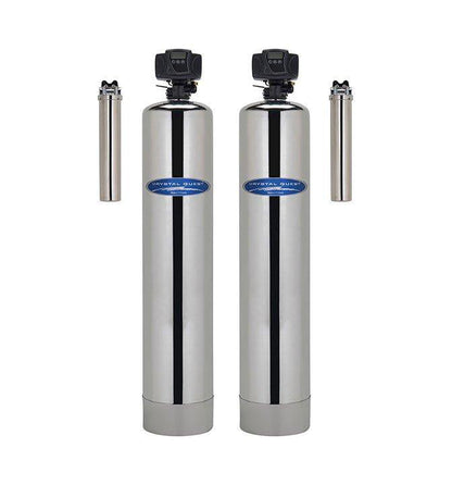 Crystal Quest 6 Stage Whole House Fluoride Plus Water Filter Staimless Steel